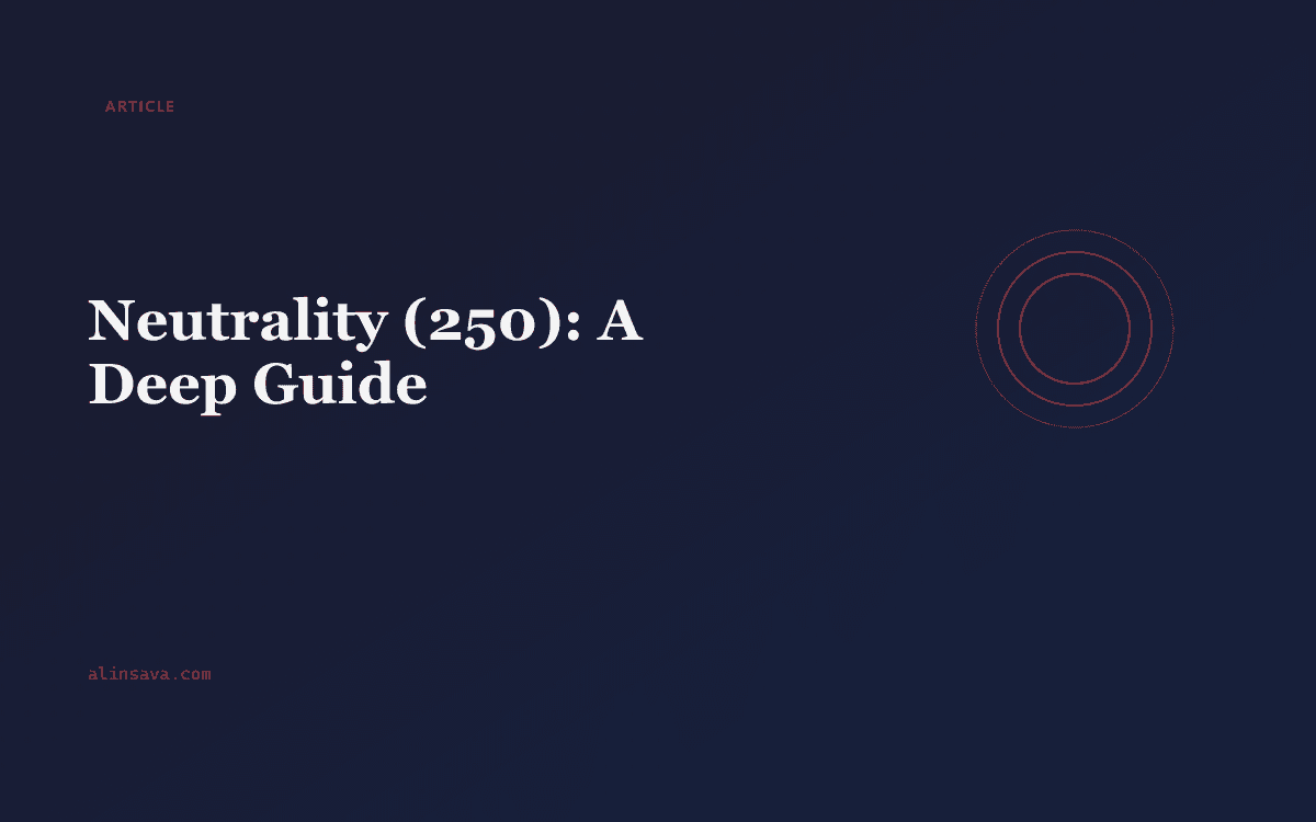 Neutrality